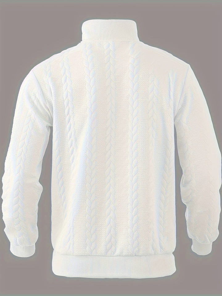 Rafael | Vintage Herrenpullover mit Reißverschluss