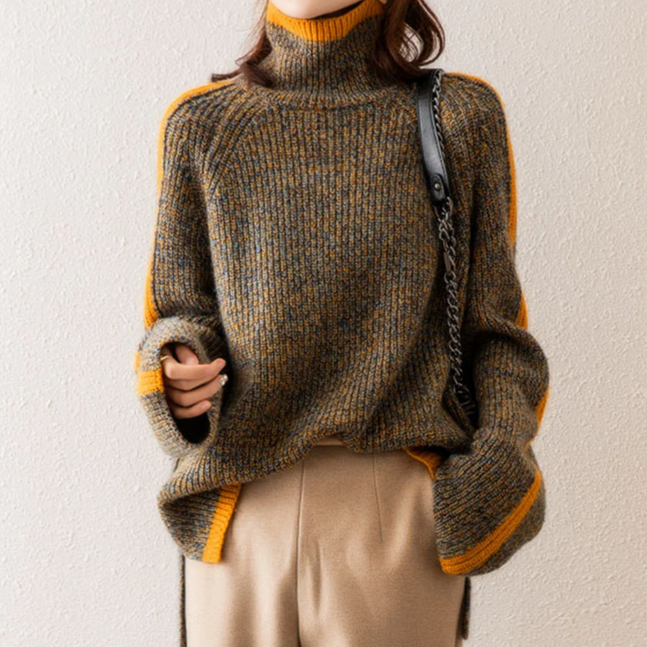 EVA - Hochgeschlossener Pullover in Übergröße